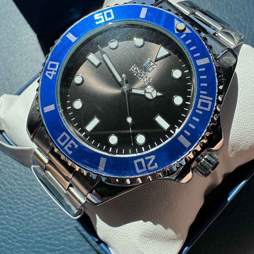 Invicta X Montres Prestige Men's Silver/Blue/Black Watch 42mm MPW-0082 New!
